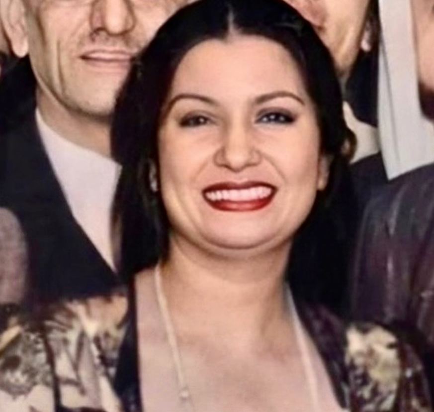Portrait of Umm Kulthum in 1950
